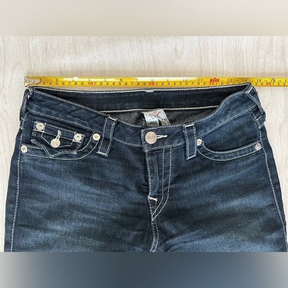 True Religion Buddha Legging Skinny Jeans Pants with Flaps Dark Wash Mid Rise 28 - Picture 9 of 12